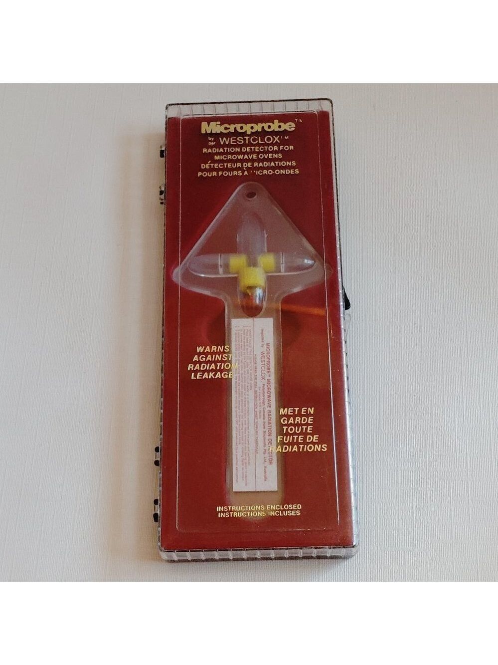 Vintage 1978 Microprobe By WESTCLOX Radiation Detector for Microwave Ove…
